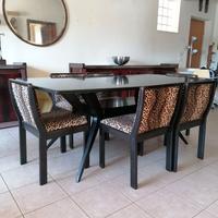 Tavolo + 6 sedie design  60 70 vintage modernariat