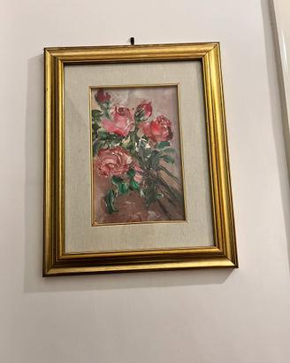 Quadro:  Le rose di Luigi Bisotti