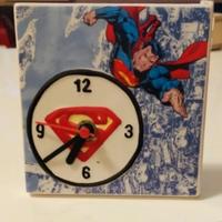 orologio da tavolo da collezione vintage superman