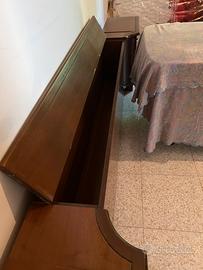 Testata letto matr. Contenitore, comodini, luci