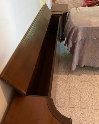Testata letto matr. Contenitore, comodini, luci