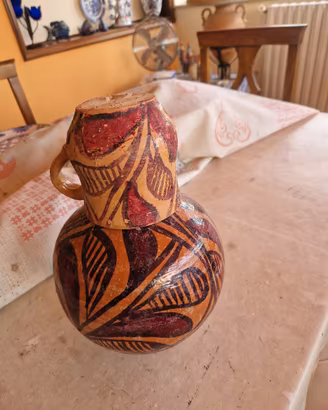 Caraffa in Terracotta Messicana con bicchierre
