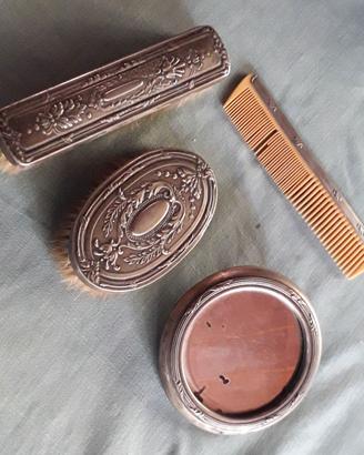 SET TOILETTE ANNI '20 IN ARGENTO