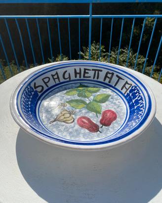 Piatto in ceramica Spaghettata