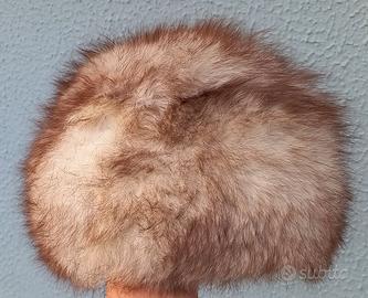 Colbacco vintage in pelliccia marrone M