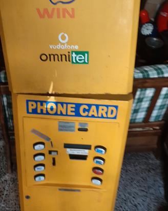 schede telefoniche -distributore automatico retro'