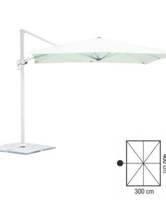 Ombrellone a Braccio in Alluminio 3x4 Bianco