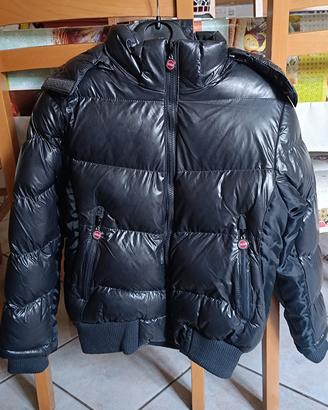 piumino bambino nuovo tg 10 anni colore blu scuro 