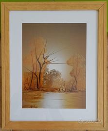 Quadro Fiume Alberi