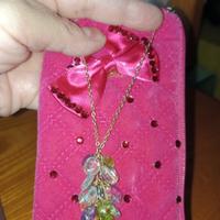 collana arg.925 gemme miste naturali + astuccio 