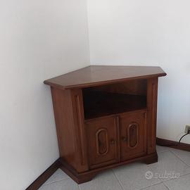 Mobile angolare in legno massello-salotto