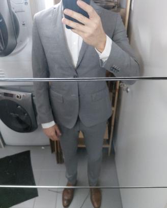 Abito Libero MI grigio, Angelico Lana 100'S Super