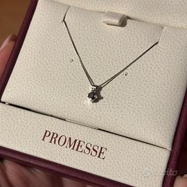 Collana diamante nero 0,06 ct