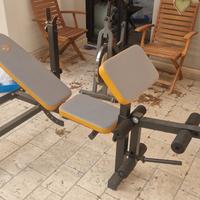 panca piana + leg estension