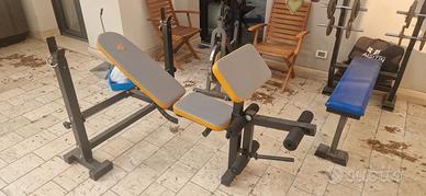 panca piana + leg estension