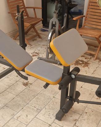 panca piana + leg estension