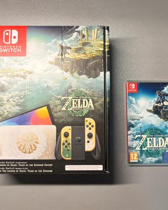 Nintendo switch oled zelda edition + Zelda Totk