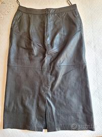 Gonna pelle nera 