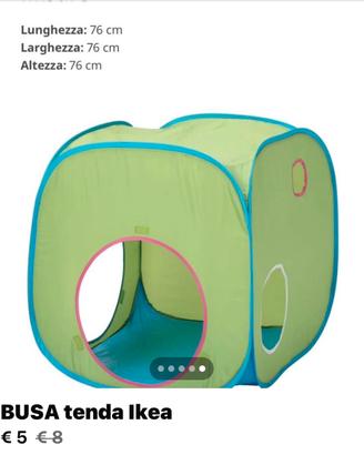 Busa Ikea, tenda gioco