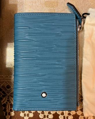 Portafoglio Blue Montblanc con portamonete
