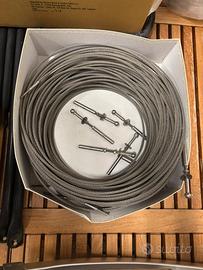 20 mt di parapetto in ACCIAIO INOX 304