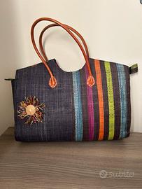 Borsa Estiva in Paglia - Colorata e Artigianale