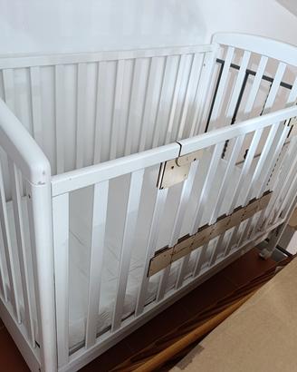 Lettino con sponde bianco