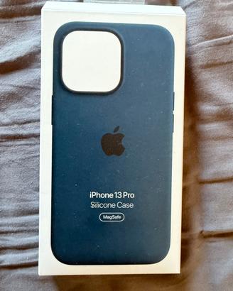 Cover iPhone 13 Pro Apple Silicone Blu MagSafe