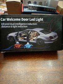 LUCI LED PORTIERE CON LOGO MERCEDES - KIT 2X!