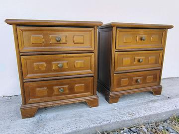 Coppia comodini in legno