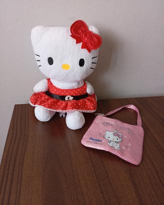 peluche Hello Kitty con portamonete 