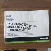 manuale d'uso per Kawasaki KX 250 