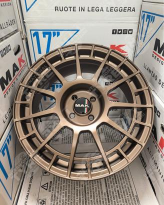 4 Cerchi MAK NTT 17" Matt Bronze - 4x98 - ABARTH/
