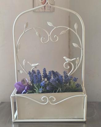 porta fiori shabby