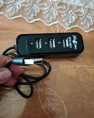 Adattatore prolunga per TV USB con 4 uscite
