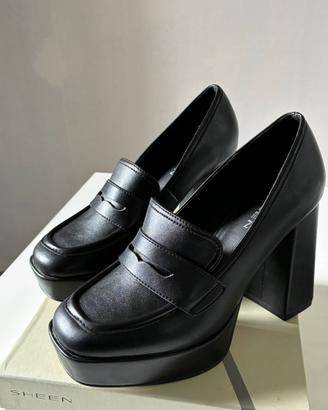 Scarpe con tacco alto e plateau