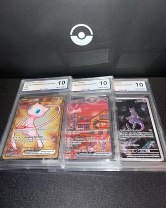 Pokemon 151 Set completo mew mewtwo Grading 10