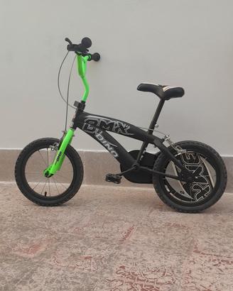 bici bimbo bmx dino nero verde