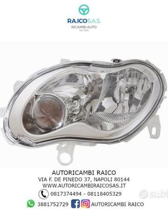 Faro Fanale Proiettore Smart Fortwo 450 2002