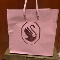 Shopper con logo Swarovski Duomo Milano rosa