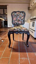 Set di 4 Sedie Antiche Classiche Imbottite