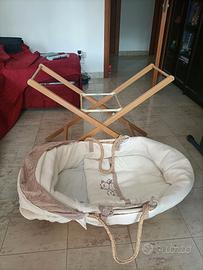 culla in vimini per bebè Moses