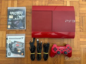 Console PS3 Super Slim Rossa 500 GB  Completa