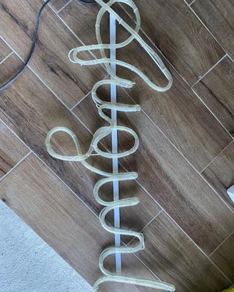 Scritta “Auguri” a led