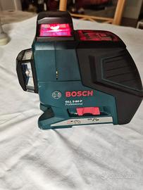 Bosch Gll 2-80P con linea verticale da sistemare 