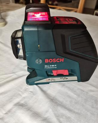 Bosch Gll 2-80P con linea verticale da sistemare 
