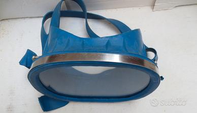 Maschera subacquea ovale vintage anni 60