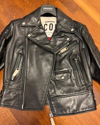 DSQUARED2 giacca di pelle