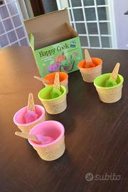 SET COPPETTE PER GELATO PER SE PERSONE