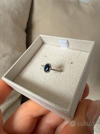 Anello oro con zaffiro